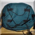 Z03. E M S small green canvas bag - $14 
